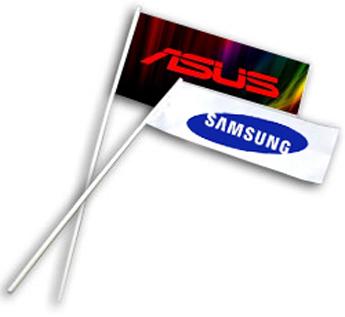 Настільні прапорці з вашим логотипом, 25х13см