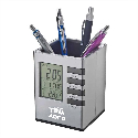 Арт.28715 Подставка для ручек с часами для вашего логотипа