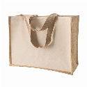 Сумка джутовая LaPalma с боковой частью из конваса 42х19х33 см с Вашим лого