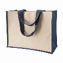 Сумка джутовая LaPalma с боковой частью из конваса 42х19х33 см с Вашим лого
