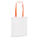Эко сумка для покупок с цветными ручками для вашего лого 330х390х80