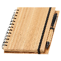 ЭКО блокнот бамбуковый А5+ручка с вашим логотипом Фото 2