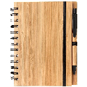 ЭКО блокнот бамбуковый А5+ручка с вашим логотипом Фото 5