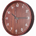 Часы настенные деревянные Natural Optima с вашим логотипом 25.7 см Фото 5