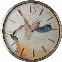 Часы настенные металлические Optima AUTUMN с логотипом 30 см