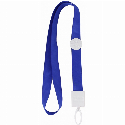 Шнурок для бейджа Optima з прижимом, синій під ваше лого Фото