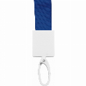 Шнурок для бейджа Optima з прижимом, синій під ваше лого Фото 2