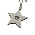 Деревянные новогодние игрушки с подсветкой 90х80х10мм. Звездочка для вашего лого Фото 2